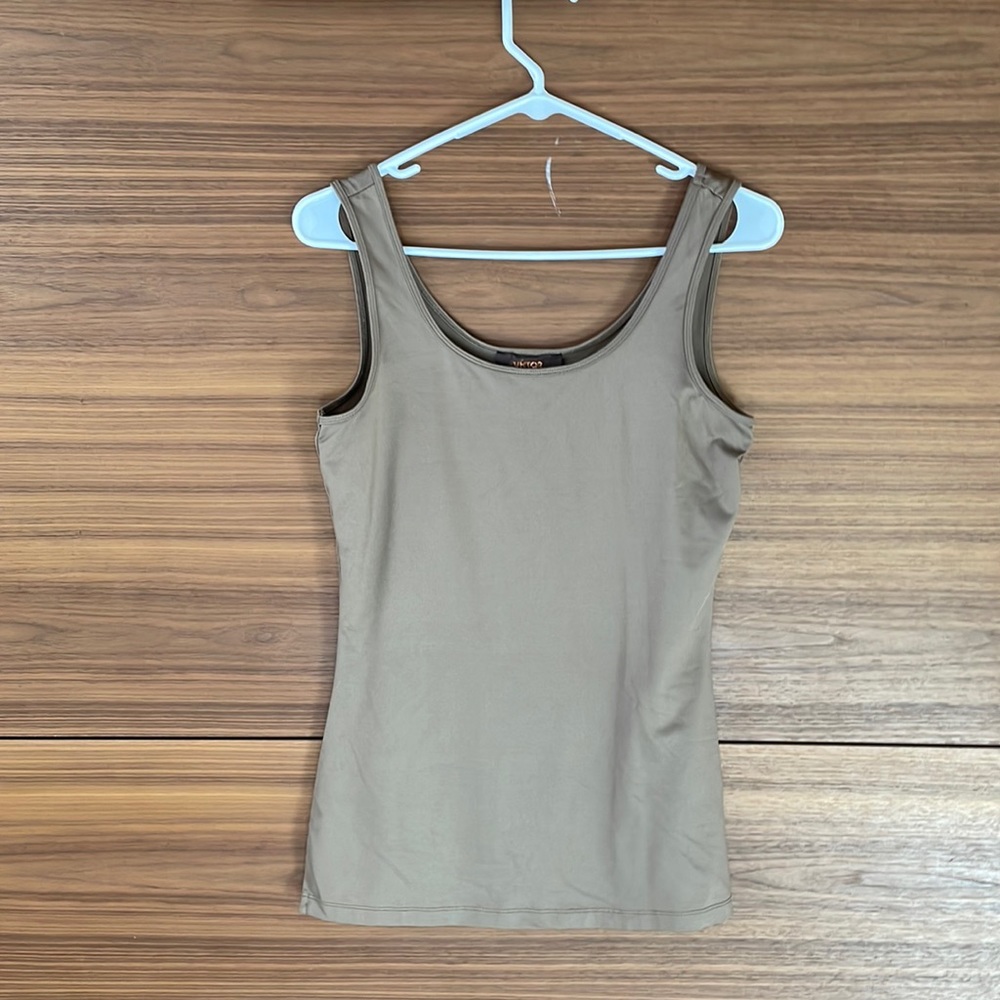 Victor Alfaro Stretchy Bronze Tank Top
